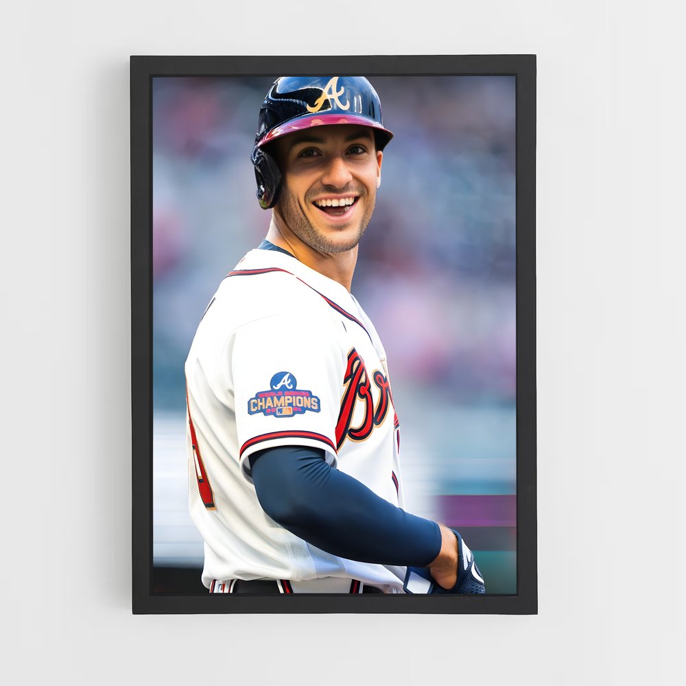 Poster Sourire au Baseball (vue 2)